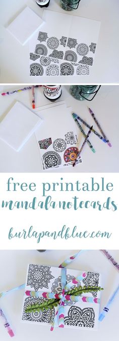 the printable cards are ready to be used for art projects and crafts with markers