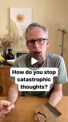 Dr Martin Brunet | Mental Health on Instagram: "How do you stop catastrophic thoughts? The simple answer is that you don’t! If you are prone to catastrophising, you will probably have great difficulty persuading your brain to not go there, because it is so used to heading that way - it is like a well-worn groove or a train on a track and it goes to the worst case scenario every time.

The way to start to change how your brain works is not to try to stop one way of thinking, but to introduce it to a new way of thinking. Think of it like an exercise, so that you give yourself 2 minutes when you think about the best explanation for what you are worried about. So perhaps the lump you have felt could be a normal, healthy lymph gland, or your child hasn’t texted you because they are having a nic Lymph Glands, Counseling Tools, Intrusive Thoughts, Mental Exercises, Grounding Techniques, Worst Case Scenario, An Exercise, Alternative Health, Brain Health