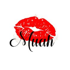 a red lipstick with the word suah written in black ink on a white background