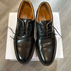 Women’s Common Projects Derby Lace Up Shoes Black Size 40 Euc Like New Condition Made In Italy Items Come From Pet/Smoke Free Home 573 Luxury Low-top Lace-up Shoes For Work, Formal Dress Shoes With Contrast Sole And Almond Toe, Elegant Low-top Lace-up Work Shoes, Black Lace-up Shoes With Contrast Sole For Work, Designer Black Leather Shoes For Work, Elegant Low-top Lace-up Shoes For Work, Black Oxfords With Removable Insole For Office, Modern Black Lace-up Shoes For Formal Occasions, Elegant Lace-up Shoes With Contrast Sole For Formal Occasions