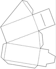 an open cardboard box with cut out the top and bottom sides, on a white background