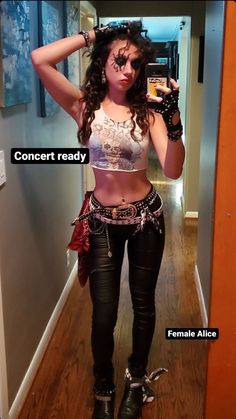 Glam Rock Concert Outfit, Leather Pants Outfit Rocker, 80s Metalhead Aesthetic Women, 80s Leather Outfit Women, 80s Metal Head Outfits, Uicideboys Concert Outfit, Rob Zombie Concert Outfit, Emo Concert Outfit Punk Rock, Heavy Metal Concert Outfits For Women