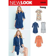 the new look sewing pattern is shown