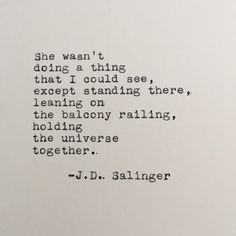 an old typewriter with the words j d salinger written in black on it