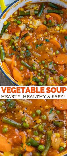 vegetable soup with hearty healthy and easy ingredients