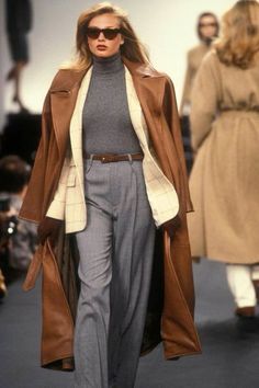 Ralph Lauren Runway, Mode Ab 50, Ralph Lauren Fall, 90s Runway Fashion, Power Dressing, Ralph Lauren Outfits, Moda Vintage