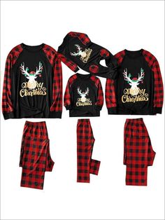 The best part about the holidays are the fun-filled pajama parties! This cozy pajama set comes with a plaid long sleeve tunic and loose fit pants. They are great for the entire family. These long sleeve plaid pajamas are available in infant, child, and adult sizes.  Polyester/Cotton Hand wash cold water, hang dry Great for the entire family Imported: This item ships from our overseas fulfillment center. Please allow 18-21 business days for delivery. Once you see it you will know it's w