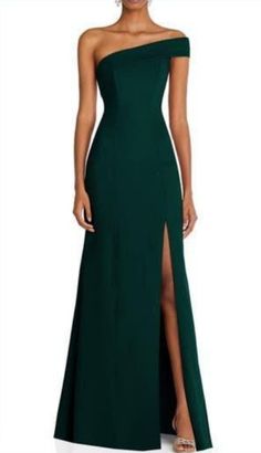 Mother Of The Bride Dresses Green Classy, Modern Mother Of The Bride Dresses Long, One Shoulder A Line Dress, Black Tie Wedding Guest Dress, One Shoulder Bridesmaid, Black Tie Wedding Guests, Formal Evening Wear, After Six