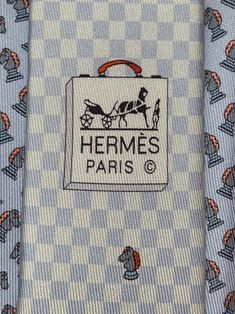 All custom duty taxes and brokerage are payable by buyer at your end, please check before placing your bid. Brand new in box with tags purchase at Hermes Japan HERMES TIE 6305 PA baby blue, 100% Silk Tie Geometric Pattern "Chess game"New In Box never used, with tags. AUTHENTICITY IS 100% GUARANTEED Hermes Pattern, Hermes Tie, Magnolia Parks, Magnolia Park, Hermes Paris, Chess Game, Tie Accessories, Suit And Tie, Silk Ties