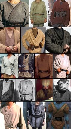 many different pictures of people in star wars costumes