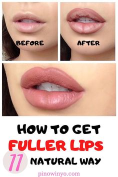 Get Bigger Lips, Get Fuller Lips Naturally, Make Lips Bigger, Bigger Lips Naturally, Bigger Lips, Fuller Lips Naturally, Fuller Lips, How To Get Bigger, Lip Tutorial