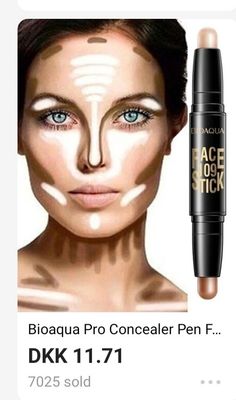 Conturing Makeup, Concealer Pen, Foundation Contouring, Makeup Concealer, Face Contouring, Remove Acne, Contour Makeup, Contouring And Highlighting