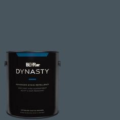 a black paint can with the words dynasty on it