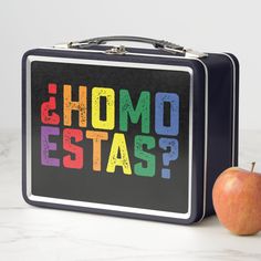 Homo Estas Spanish Mexican Funny Gay Pride LGBTQ Mexican Funny, Mexican Humor, Gay Humor, Metal Lunch Box, Gay Pride, Diy Business, Hat Crafts, Gaming Wall Art, Baby Accessories