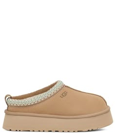 UGG Tazz Suede Platform Clog Slippers | Dillard's Ugg Clogs, Cute Christmas Ideas, Ugg Tazz, Ugg Slides, Preppy Shoes, Clog Slippers, Platform Clogs, Dream Gift, Ugg Slippers