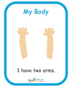 a sign with two arms and the words, my body i have two arms on it