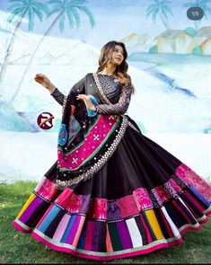 Mirror Lehenga, Cotton Lehenga Choli, Afghan Dress, Navratri Dress, Cotton Lehenga, Navratri Chaniya Choli, Lehenga Designs Simple, Choli Designs