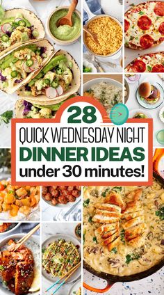 28 quick wednesday night dinner ideas under 30 minutes