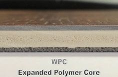 a close up view of an exposed polymer core