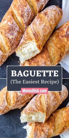 baguette the easyest recipe for breads and pastries in minutes or less