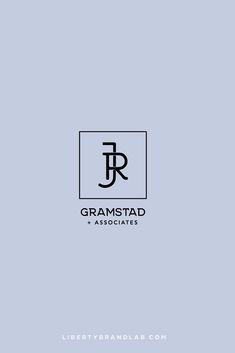 the logo forgrammstatd associates is shown in black on a light blue background