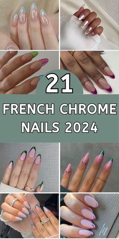 French Chrome Nails, French Tip Dip, Bridal Nail Art, Square Nail Designs, Purple Design, Nails 2024, Acrylic Nail Art, Spring Nail