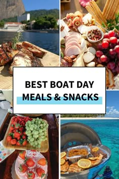 the best boat day meals and snacks