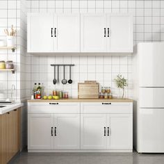 the kitchen is clean and ready to be used as a meal prepping area for meals