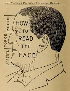 an old book with the title how to read the face