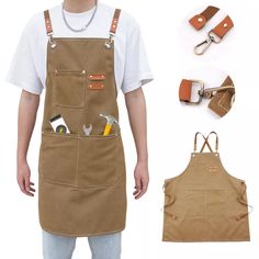 Canvas Tool Work Shop Apron Heavy Duty Woodworking Pockets Chef Workshop New
#ad Kitchen Gardening, Canvas Apron, Shop Apron, Chef Apron, Cooking Essentials, Linen Textile, Suits You