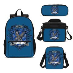 Abibooo Kids Large School Backpack Harry Potter Ravenclaw Cooler Lunch Bag Pen Case Lot Style:School Backpack Material: Polyester Users: Boys / Girls Size: Large Backpack: 31*14*47 CM 12.20*5.51*18.50 IN  Shoulder Bag:25*5*20 CM /9.84*1.97*7.87 IN Cooler Lunch Bag: 24*15*19 CM /9.45*5.91*7.48 IN Pen Case: 21*6*10 CM /8.27*2.36*3.94 IN Harry Potter School, Dungeons And Dragons Decor, Cape Outfit, Dungeons And Dragons Figures, Dungeon Master Screen, Dragons Clothes, Larp Armor, Dungeons And Dragons Classes, Dungeons And Dragons Miniatures