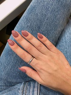 Mauve Nails, August Nails, September Nails, October Nails, Minimalist Nails