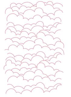 an image of a line drawing of clouds