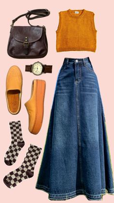 Casual Outfit Inspiration, Outfit Mujer, Fashion Attire, Alternative Outfits, Outfit Inspo Fall, Casual Style Outfits, Looks Vintage, Modest Outfits, Look Fashion