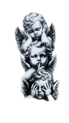 no todo es lo que parece Angle Tattoo, Baby Angel Tattoo, Cupid Tattoo, See Tattoo, Evil Tattoo, Realistic Tattoo Sleeve, Evil Tattoos