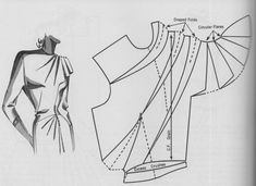 an old fashion sewing pattern for a dress