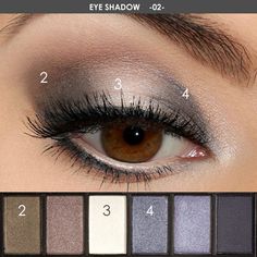 Make Up Kits, Make Up Designs, Smokey Eyeshadow, Waterproof Eyeshadow, Hooded Eye Makeup, Makijaż Smokey Eye, Powdered Eyebrows, How To Apply Eyeliner