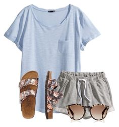 15 best summer college outfit ideas Lazy Summer Outfit, Blue Shorts Outfit, Summer Outfits Polyvore, Fall College Outfits, College Outfits Summer, Church Camp, College Outfit, Paris Mode