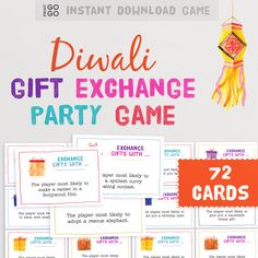 the diwali gift exchange party game is on sale for $ 2 99 each