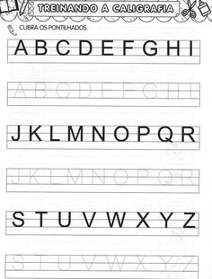 the printable alphabet worksheet for children to practice their handwriting and writing skills