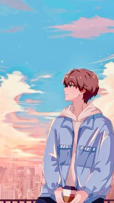 Find calm and inspiration in this anime illustration of a boy savoring coffee against a breathtaking cityscape. Perfect for those who appreciate peaceful solitude and aesthetic anime art that captures quiet moments in urban settings. #AnimeArt #Cityscape #PeacefulVibes #CoffeeLover #AnimeBoy Anime Scenes, Peaceful Moments, Anime Illustration, City Views, Quiet Moments, Aesthetic Anime, Cityscape, Anime Boy, Anime Art