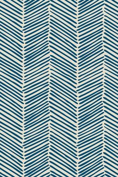 a blue and white chevroned pattern