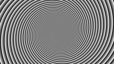 an abstract black and white background with circular lines in the center, as if it were spiraling