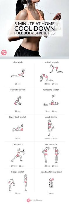 an image of a woman doing exercises on her stomach and back with the words 3 minute at home cool down