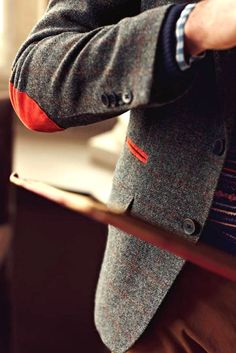 Red patch Guy Style, Gq Style, Color Accents, Looks Street Style, Sharp Dressed Man, Men Clothes, Mens Dress, Well Dressed Men, Gentleman Style