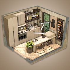 Sims 4 Brutalist, Sims 4 Interior Cc, Brutalist Kitchen, The Sims 4 Kitchen, Sims 4 Ideas, Sims Kitchen, Sims 4 Room, Stream Schedule