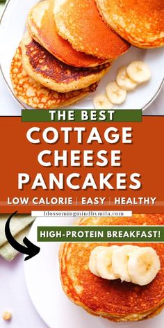 the best cottage cheese pancakes low calorie easy healthy high protein breakfast