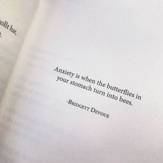 an open book with a quote on it