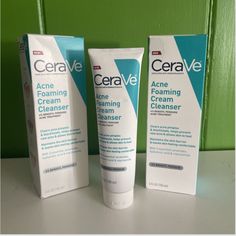 3 Lot Cerave Face Cream Acne Foaming Cleanser 4% Benzoyl Peroxide 5fl Oz Expired Lot Of 3 New Expired Products Best Before Dates Are 07/2023 , 10/2022 , 01/2023 Cerave Benzoyl Peroxide, Cerave Skincare, Acne Cream, Benzoyl Peroxide, Foaming Cleanser, Clear Acne, Foam Cleanser, Skin Care Women, Blackheads