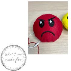 Angry Face emoji stuffie, embroidery machine digital download design (not a kit or physical product). Comes with instructions on how to make the stuffie yourself at home! Make the stuffie in the hoop! ...SIZES... One size - approximately 4" x 4 (1/8)" inches or 10.5 x 10.1 cm  Resizing or editing of the designs is not recommended as I can not guarantee the quality of the designs in the stitch out.  Always test on scraps of fabric before embroidering on the final product. What I was made for is n Emoji Angry, Face Emoji, Face Pillow, Angry Face, Doll Gift, Fabric Scraps, Embroidery Machine, Plush Toy, Anger